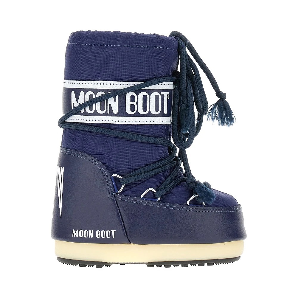 Moon Boot Kids Baby Icon Mini Snow Boots in Blue Size EU19/22 US4/6.5